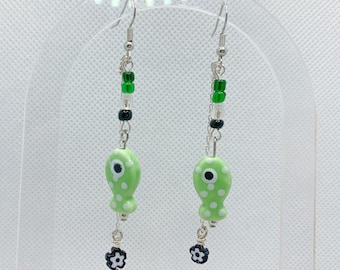 Aro Pride Fish Earrings