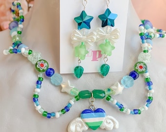 MLM Gay Pride Flag Jewelry Set