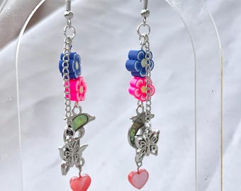 Tropical Summer Dolphin Earrings