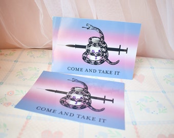 Come and Take It Trans Rights Sticker