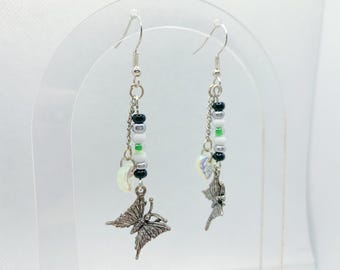 Agender Pride Butterfly Earrings