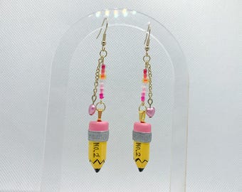 WLW/Lesbian Pride Pencil Earrings