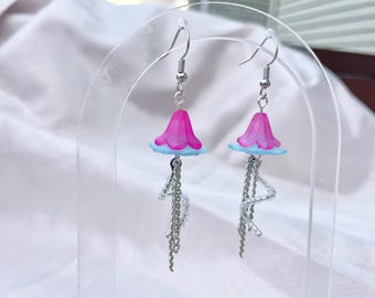 Flower Jellyfish Earrings