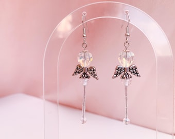 Crystal Heart Magical Girl Earrings