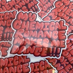 MCR makes me dance sticker