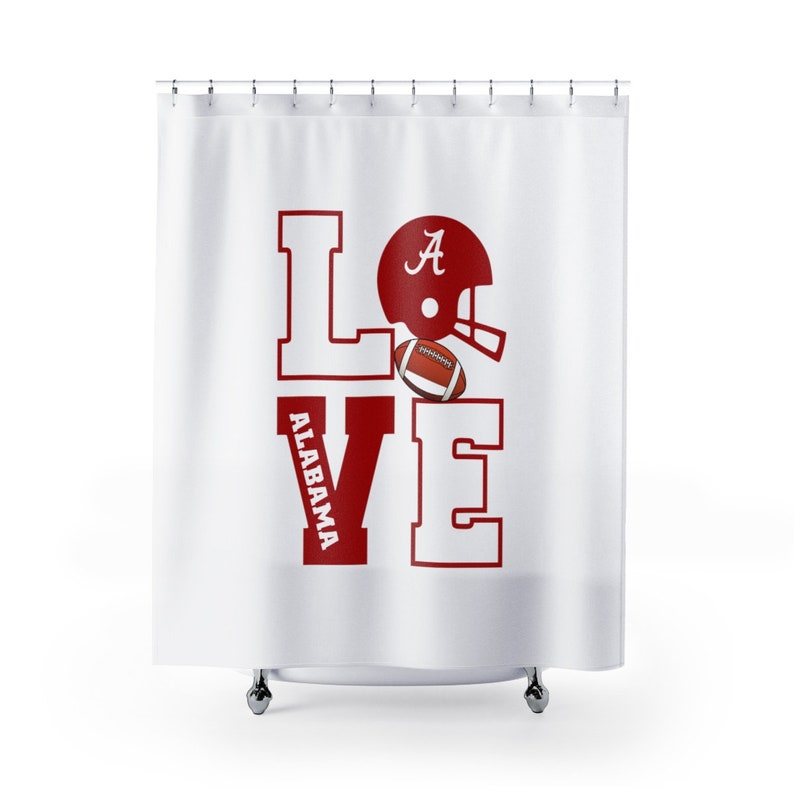Love Bama Shower Curtains Etsy