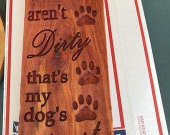 Cedar pet wall art