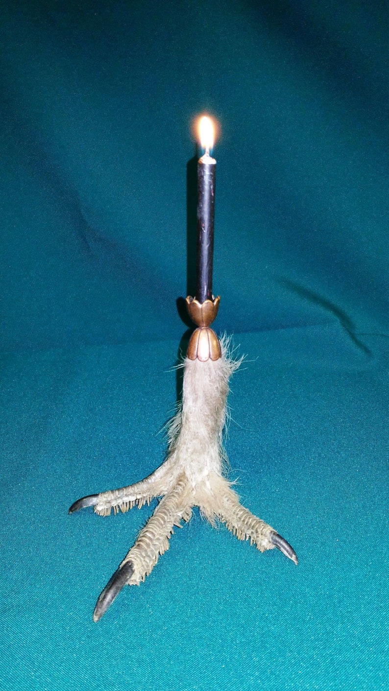 Harpy foot candlestick