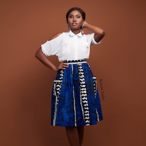 Tsobis Skirt - Midi Skirt, Long African Skirt, Long Summer Skirts, African Maxi Skirt, Maxi Skirts, Summer Maxi Skirt, African Print Skirts