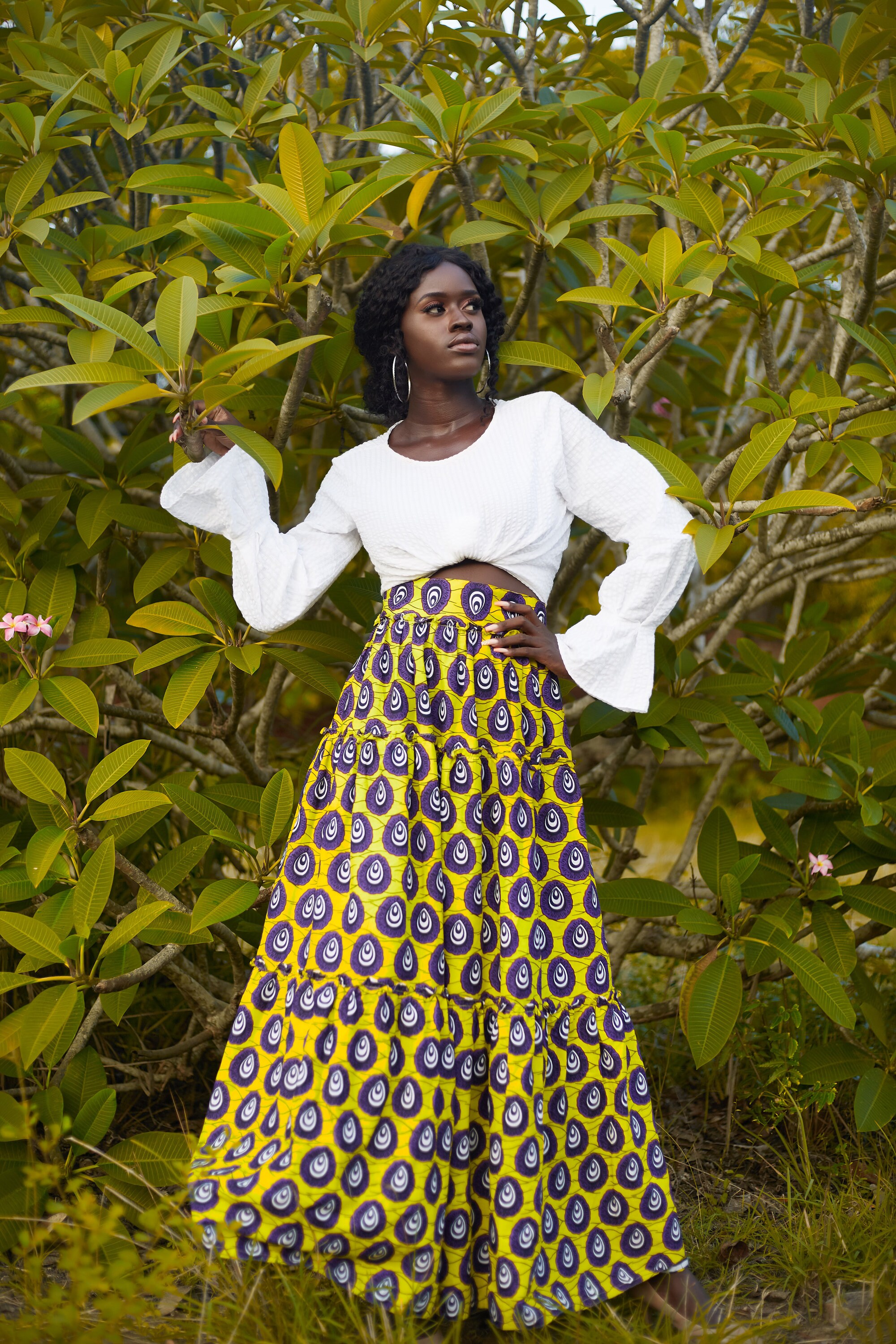 スカート vintage African batik skirt vintage African batik skirt