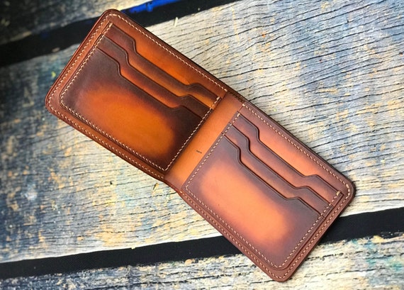 Man Wallet Mens Wallet Engraved Leather Wallet Engraved | Etsy