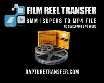 8MM & Super8 (No Sound) FILM REELS to MP4 (We  do NOT develop film. Click Item Details and read carefully)