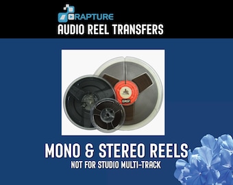 REEL2REEL Audio  to DIGITAL FILES (Read Listing Details carefully BEFORE Ordering)