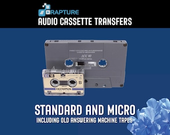 Cassette Transfer to DIGITAL FILES (Click Item Details and read carefully)