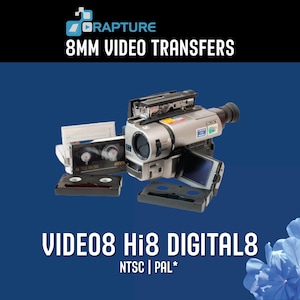 Video8 | Hi8 | Digital8 to DIGITAL FILES (Click Item Details and read carefully)