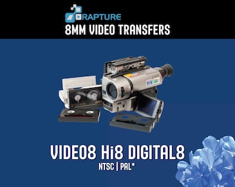Video8 | Hi8 | Digital8 to DIGITAL FILES (Click Item Details and read carefully)
