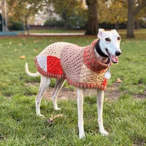 Handmade Patchwork Dog Coat: Customizable Greyhound/Whippet/Dachshund Fit Sizes XS to XXL
