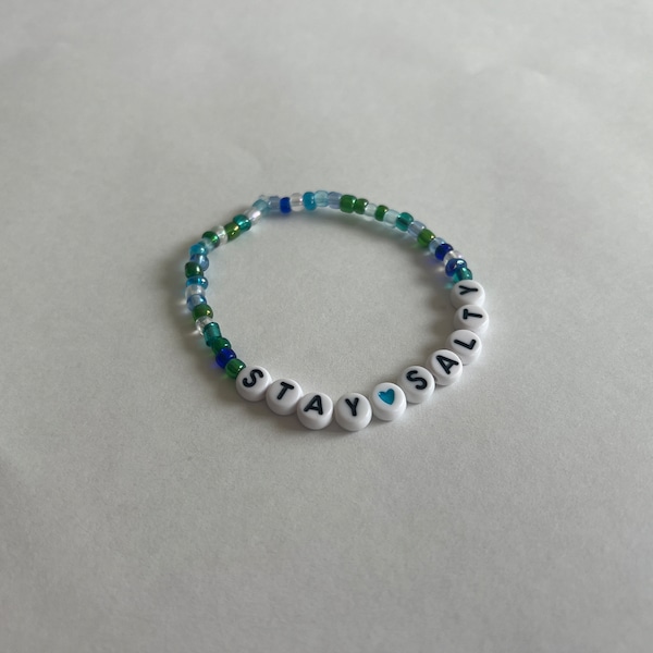 Stay Salty Beaded Bracelet