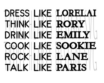 Gilmore Girls SVG File Ready To Use