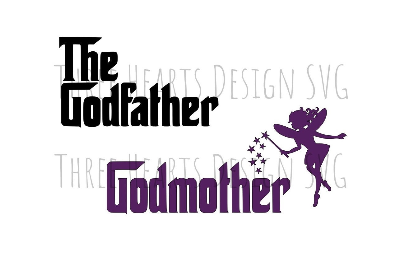 Download The Godfather And The Godmother SVG Images Ready To Use | Etsy