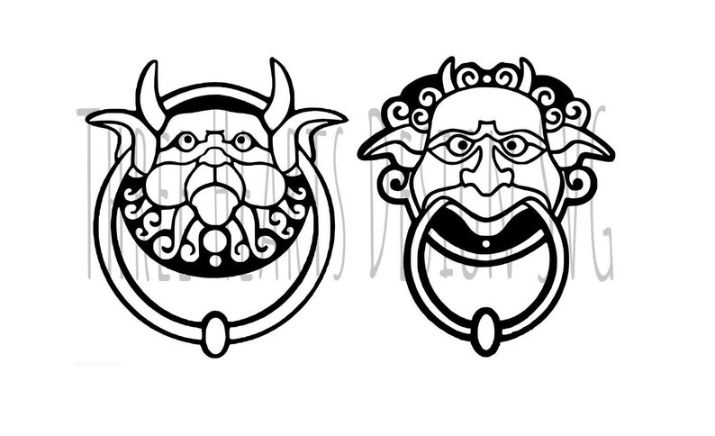 Labyrinth Door Knockers Svg Image Ready To Use