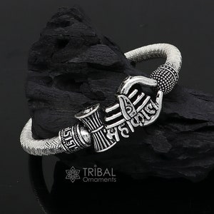 Silver Trishul Kada Etsy New Zealand