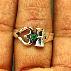 925 sterlingzilver vintage op maat gemaakt ontwerp shiva drietand trishul ringband, uitstekende op maat gemaakte mooie ring unisex sieraden sr280