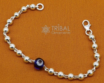 Pulsera Ojo Turco Niña, Niño Y Bebe Baño Oro 18k Protección