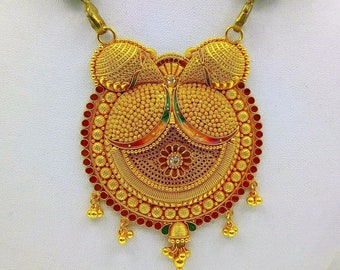 Mangalsutra Necklace 22k Gold - Etsy 