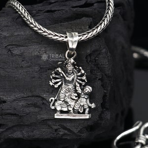 Buy KALI MA GODDESS Heavy Pendant Sterling Silver, Divine Mother,dark  Mother, Hindu Mythology Jewelry,shiva Online in India 