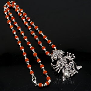 925 sterling silver handmade Divine Lord Panch mukhi Hanumana five face Hanumana pendant, holy pendant protect from negative energy ss0554