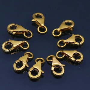 22kt yellow gold handmade excellent dolphin fish lock clasps closure for chain or bracelet for making jewelry