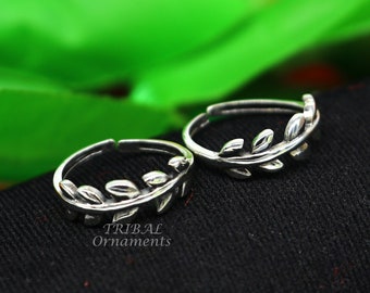 925 sterling silver uniquely handcrafted unique style antique look toe rings. best brides wedding jewelry ethnic  tribal jewelry ytr19