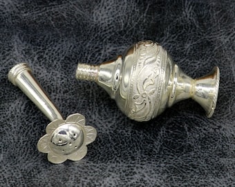 925 sterling silver customized design silver spray bottle, silver perfume bottle, royal style spray article, puja utensils, best gift su165