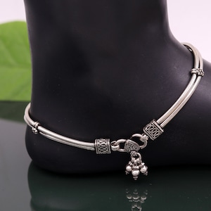 925 sterling silver two line/layer snake chain ankle bracelet, excellent belly dance customized trendy anklets foot bracelet ank146