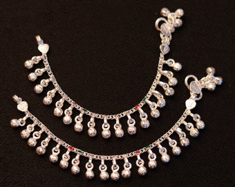 real silver anklets