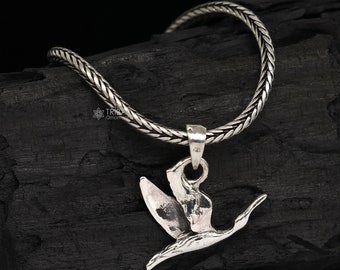 カ*ナ様 【超希少】スターリングシルバー ロケット　ペンダント ネックレス 92 925 スターリングシルバー ユニークなデザイン ハミングバード