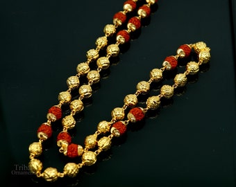Gold beads on sale chain with pendant