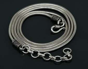 Diamond Cut Snake Chain, 1mm Mirror Snake Chain, Sterling