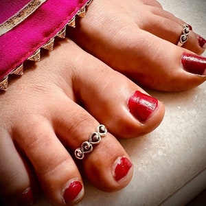 Vintage style handmade fabulous tiny 925 sterling silver toe ring for girl&#39;s women&#39;s, best toe ring collection tribal jewelry YTR08