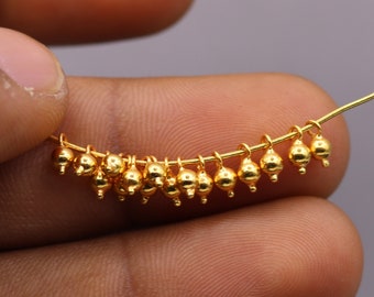 Ghungroo Brass Bells Indian Antique Tribal Banjara Ethnic Kuchi Beads 15mm 25pcs