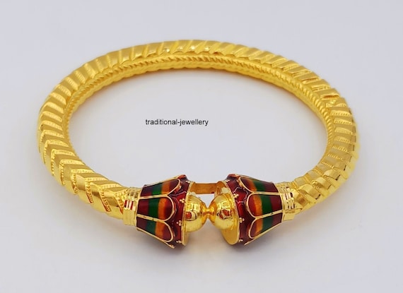 Indian Antique Style Handmade 22 Karat Yellow Gold Fabulous