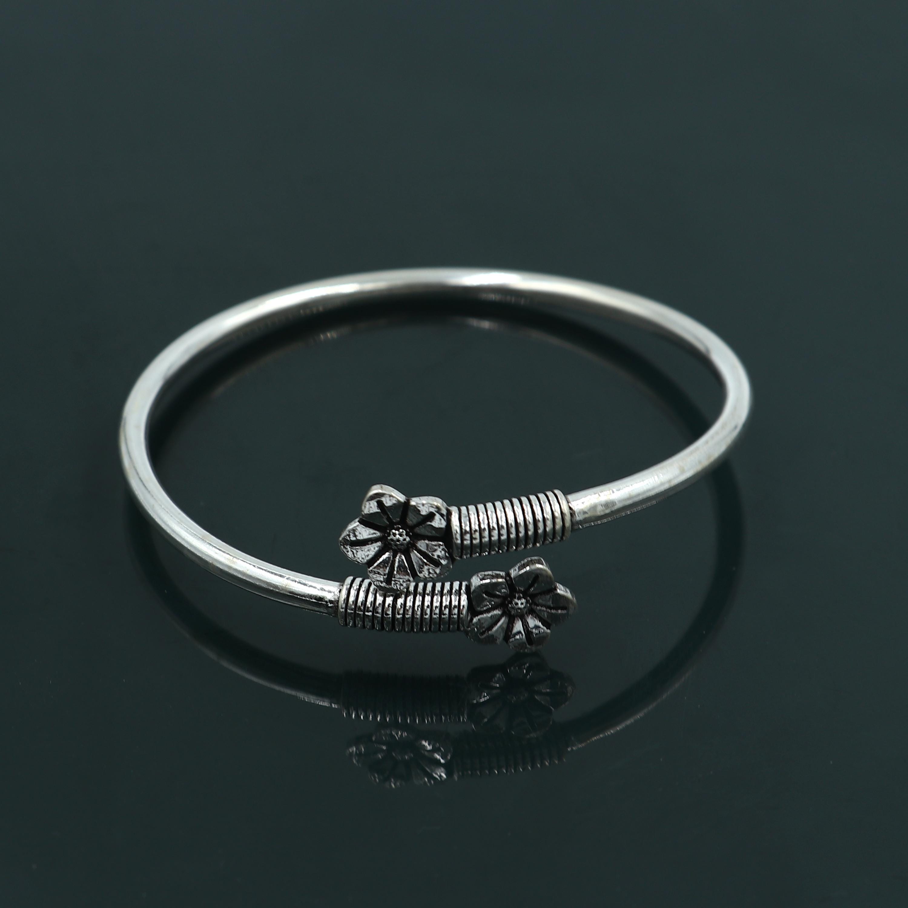 925 スターリングシルバー ハンドメイド フラワーデザイン