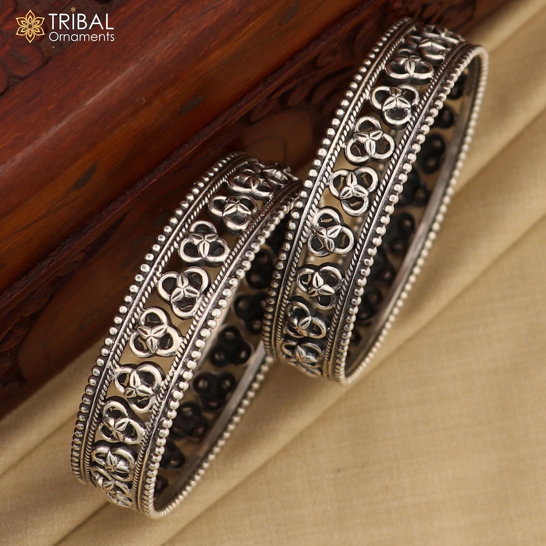 Trendy Cultural Design 925 Sterling Silver Unique Style Handmade