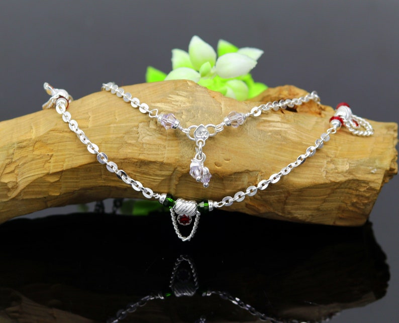 bridesmaid anklets personalized gifting foot bracelet light weight anklet nank220 10.5 925 solid sterling silver gorgeous ankle bracelet