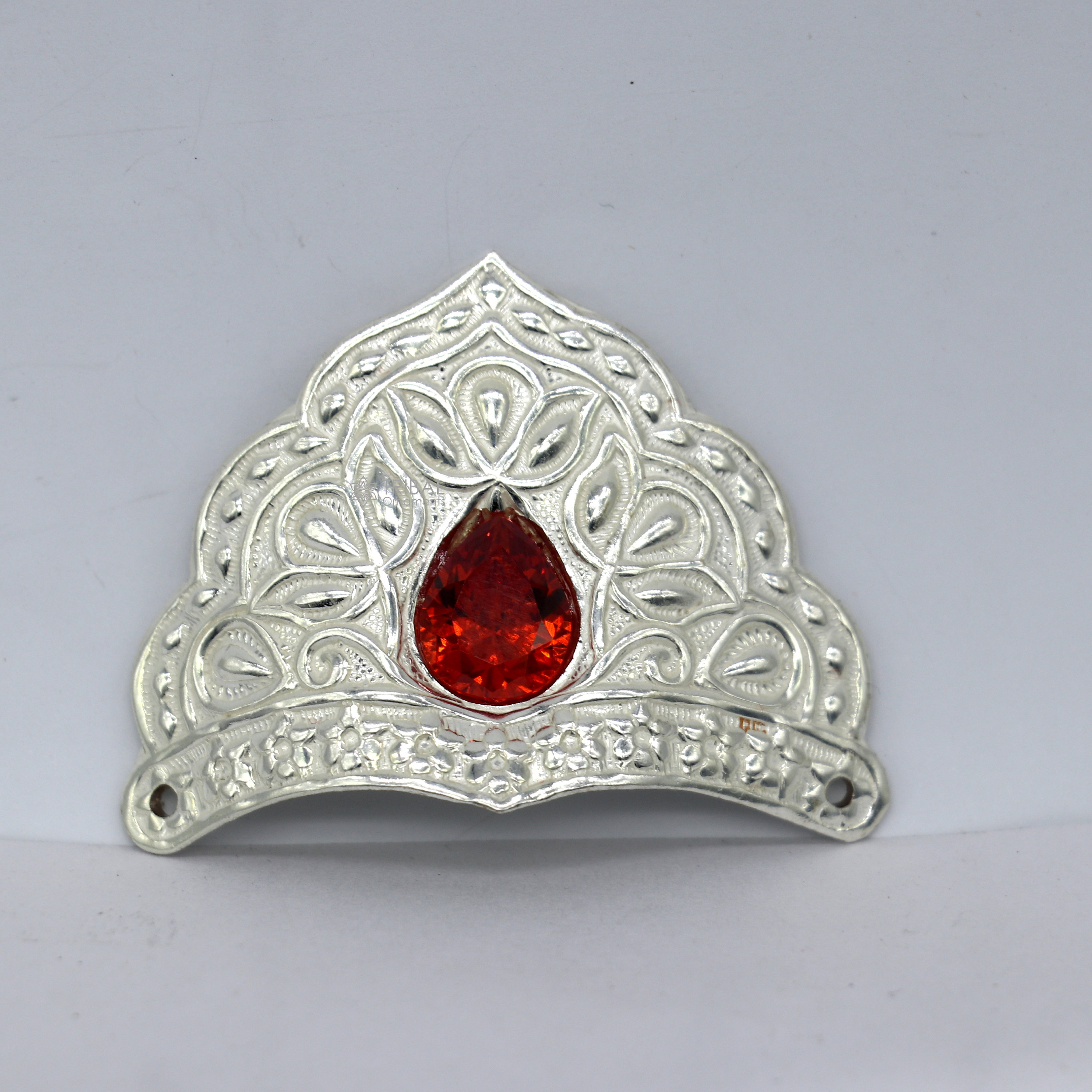 925 Sterling Silver Vintage Antique Design Mukut (crown
