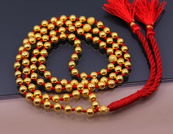 Gold beads sale mala