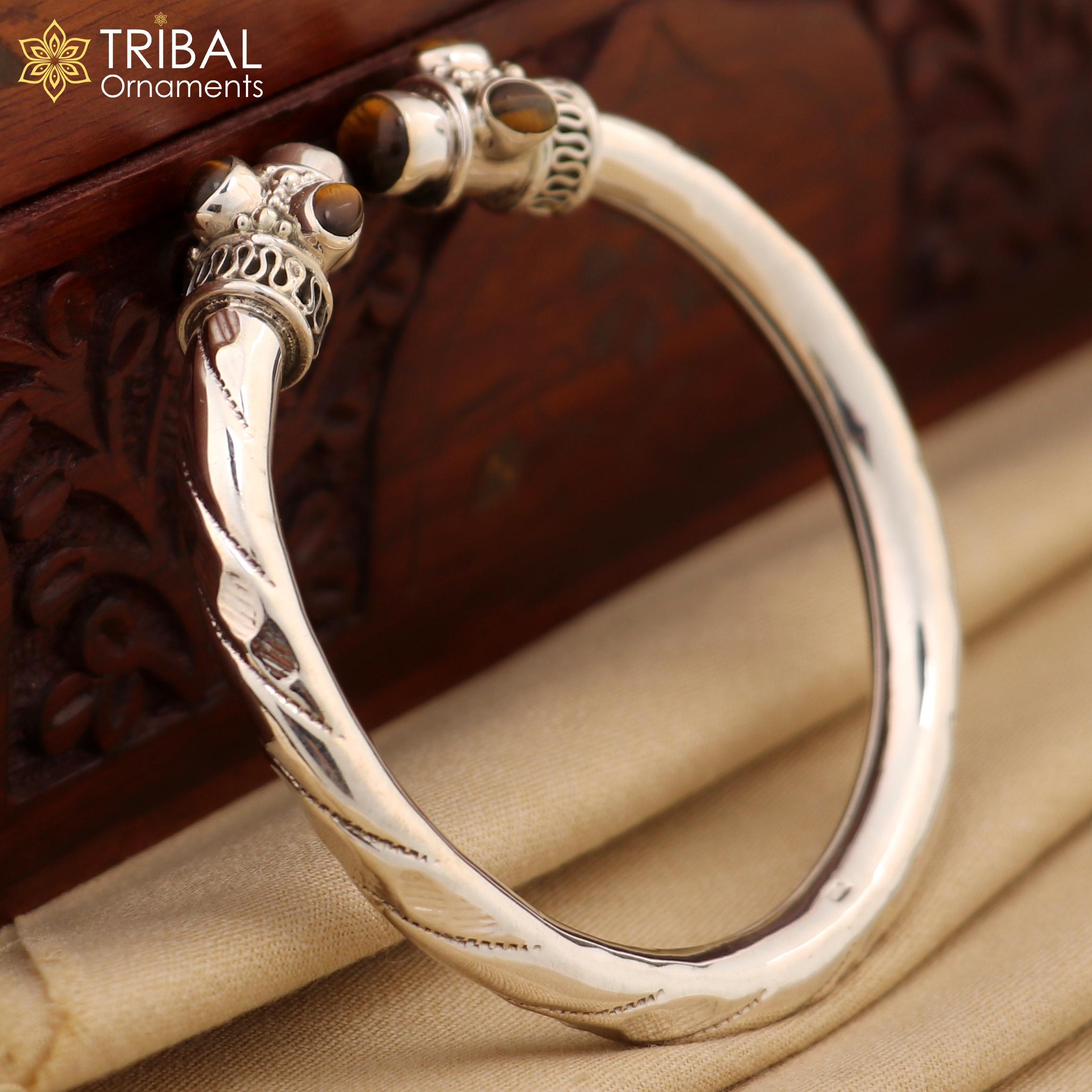 925 Sterling Silver Fabulous Tiger Eyes Stone Handmade