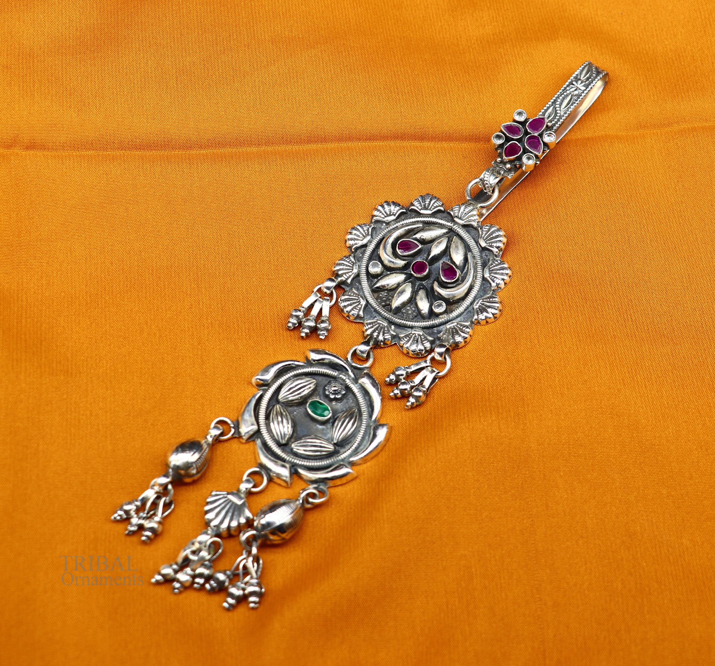 Boho Tassel Keychain, Tassel Purse Clip, Boho Key Chain, Sari Silk