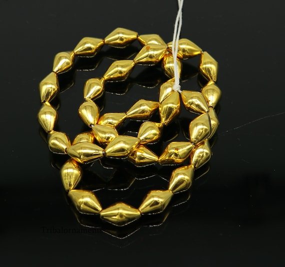 22K YELLOW GOLD SMALL BEADS BALL CUSTOM JEWELRY MAKING DIAMOND CUT GORGEOUS  BALL